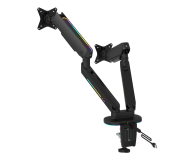 Deltaco Podwójny uchwyt GAM-135 RGB - Czarny - 1115376 - zdjęcie 4